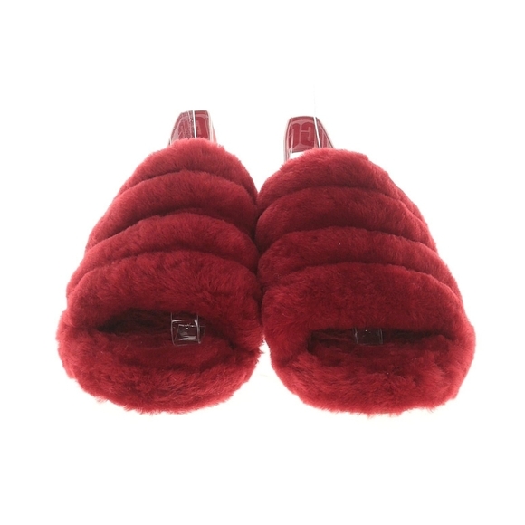 UGG Women’s Fluff Yeah Slide – Samba Red - Size 7 - NWOT - Picture 2 of 5